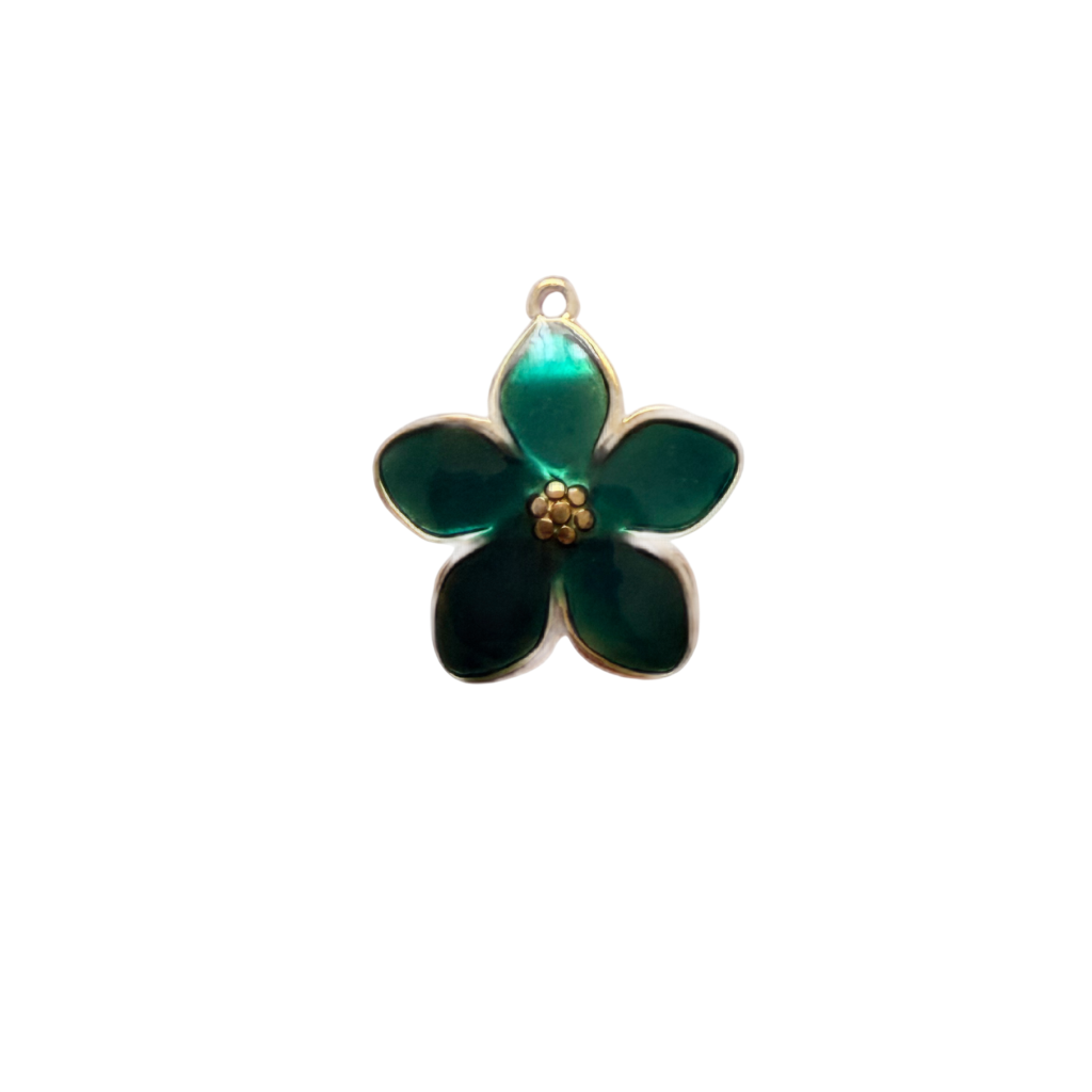 Fleur verte émeraude