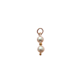 Duo de perles blanches nacrées